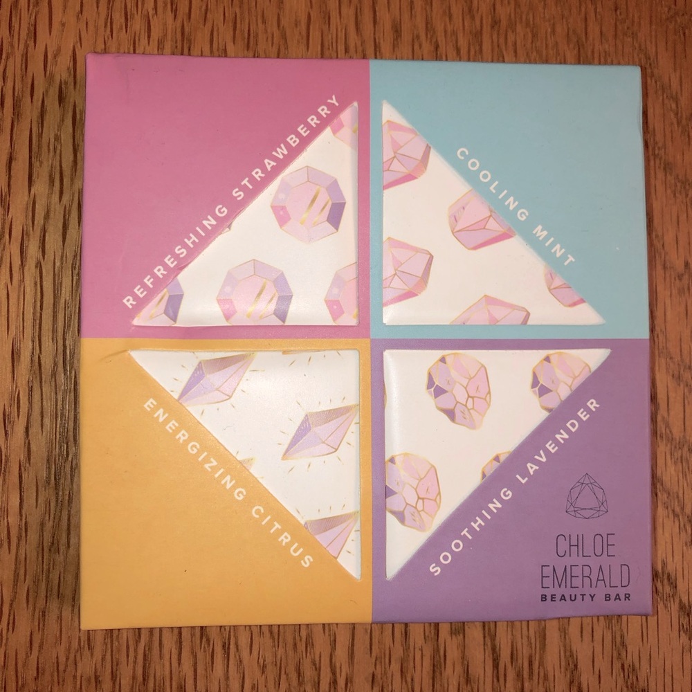 💗NEW Chloé Emerald Beauty Bar Set Of 4 Assorted Bars.